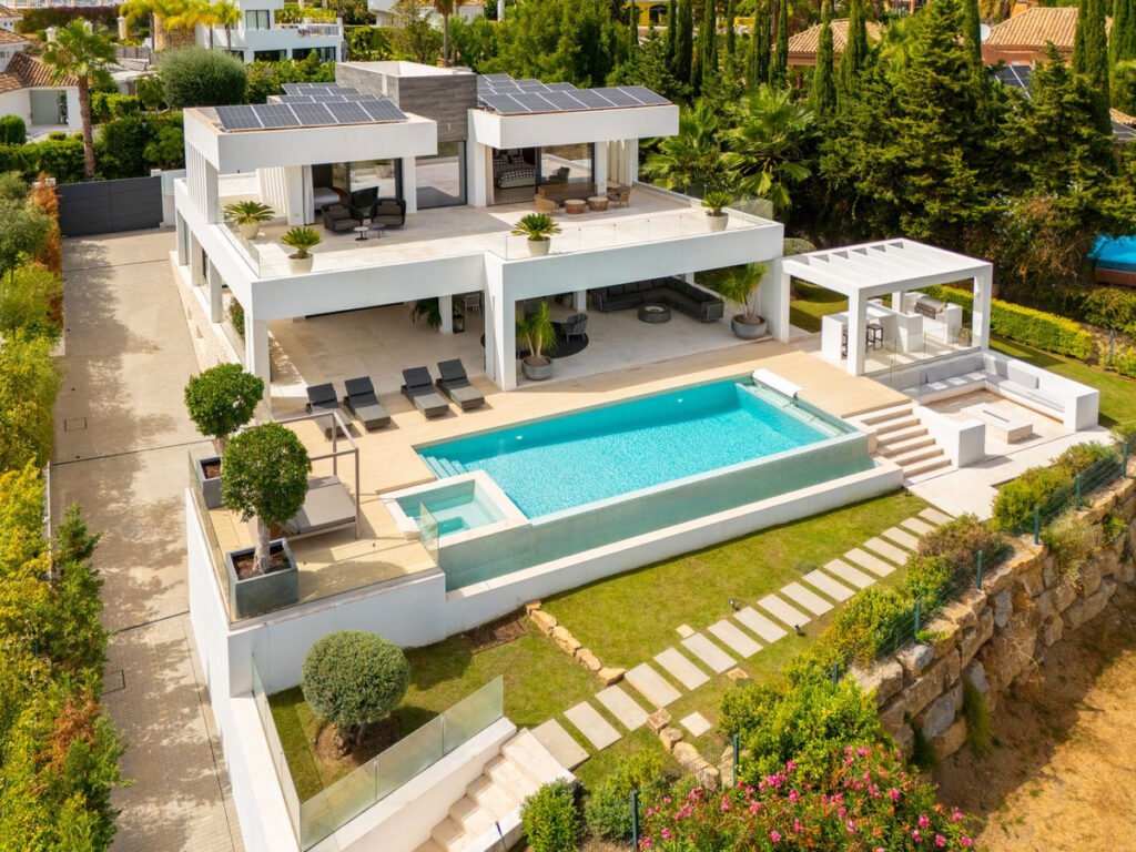 modern luxury villa spain private pool contemporary architecture costa del sol property