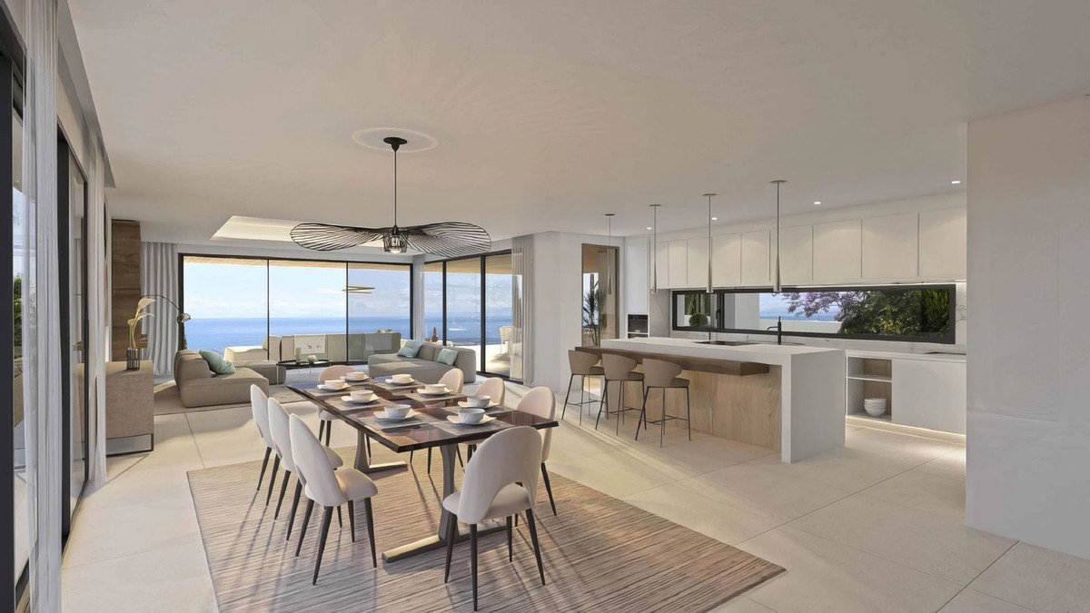 Modern villa Spain sea views new build open plan interior